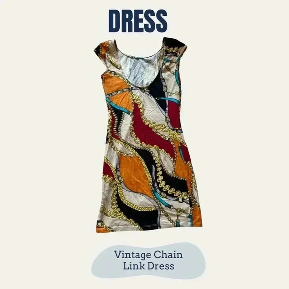 Vintage Chain Link Dress - Picture 1 of 4